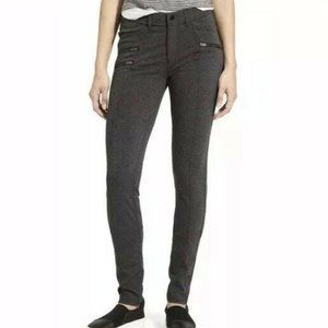 Athleta Ponte Moto Pant - Grey Heather